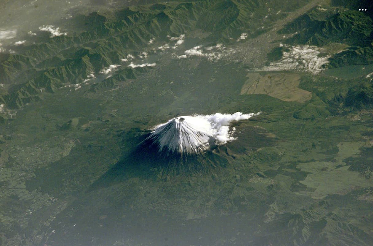 Mount Fuji from the ISS.